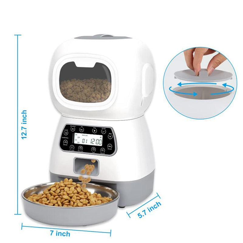 3.5L Automatic Pet Feeder Smart Food Dispenser