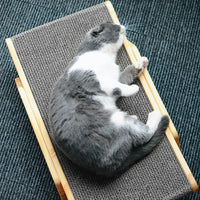 Wooden Cat Scratcher Detachable Lounge Bed