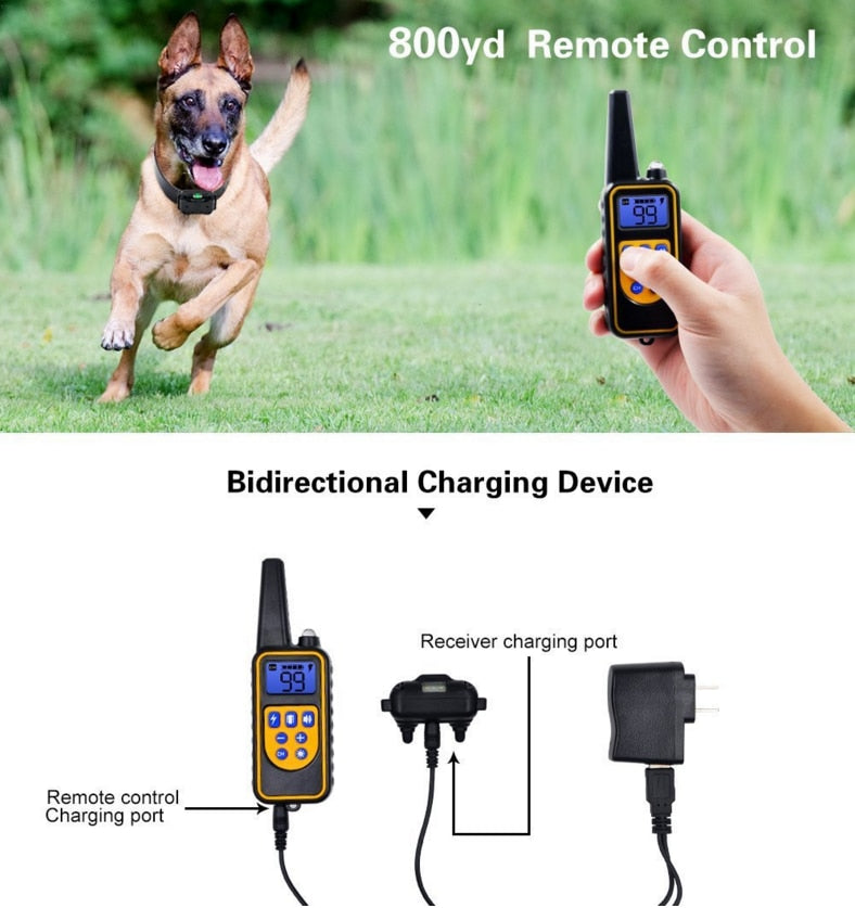 Electric Dog Training Collar Waterproof Dog Bark Collar