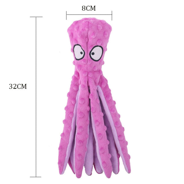 Pet Plush Toy Cat Dog Octopus Shell Puzzle Toy