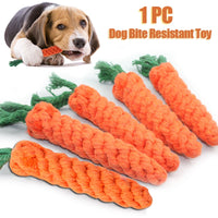 1Pc Pet Dog Carrot Chew Toys