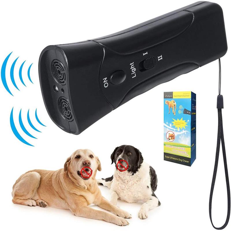 1pc Dog Repeller LED Ultrasonic Anti Barking Device