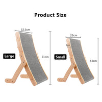 Wooden Cat Scratcher Detachable Lounge Bed