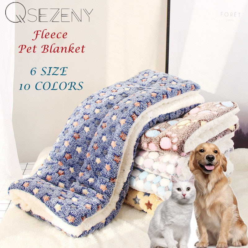 Thickened Dog Mat Soft Fleece Pad Blanket Bed