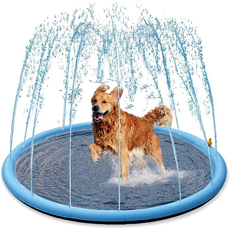 150/170cm Summer Pet Swimming Pool Inflatable Water Sprinkler Pad