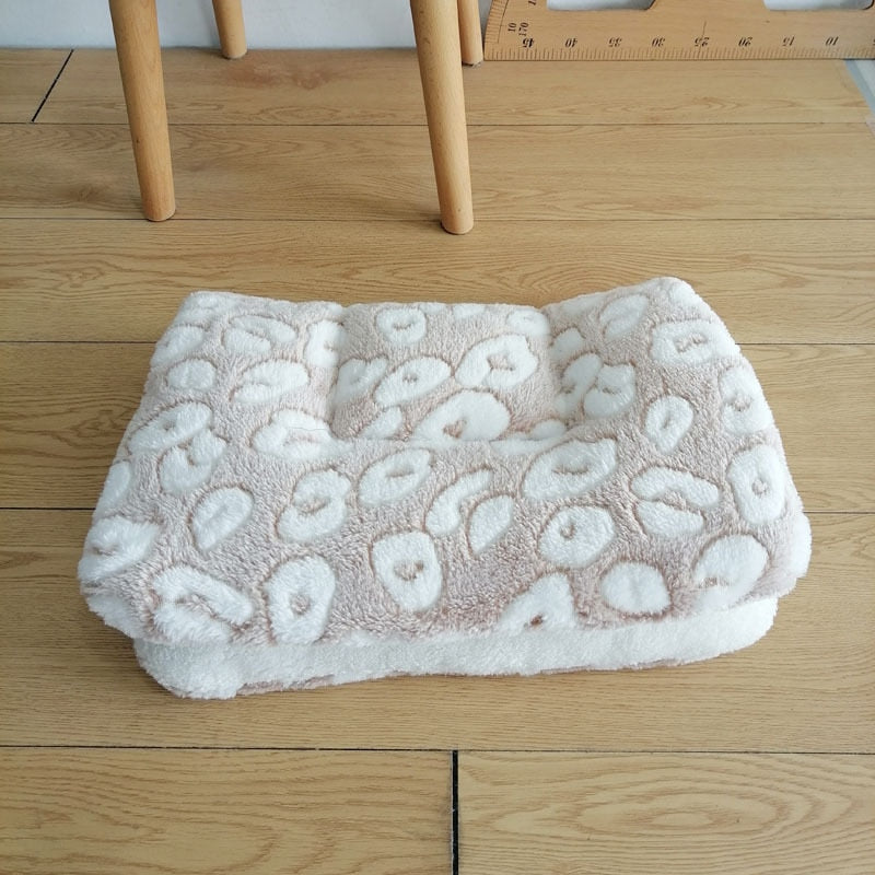 Flannel Pet Mat Dog & Cat Bed