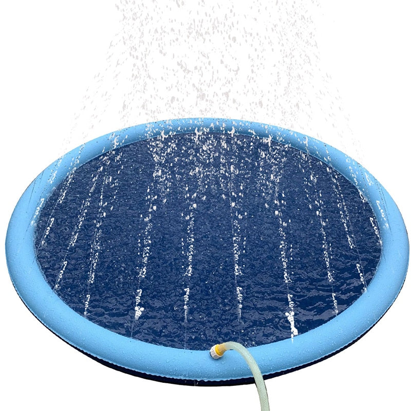 150/170cm Summer Pet Swimming Pool Inflatable Water Sprinkler Pad